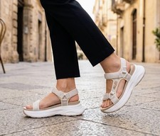 SANDALI DONNA GOLD 4US CESARE