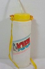 KIBI GRECO VINTAGE ANNI 80 8,5'' THERMOS IN PLASTICA CON CORDINO BASILIATE MADE IN GRECE RARO