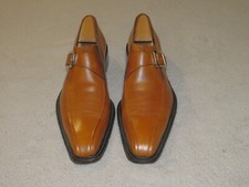 Mocassini monaco singolo Cesare Paciotti in pelle marrone 9,5