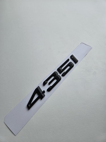 435i emblema nero opaco