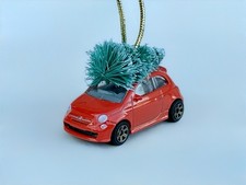 Decorazione Albero di Natale Personalizzata 2019 Fiat 500 Turbo Diecast Auto Regalo