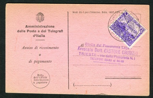 Da trieste del - a.r.,