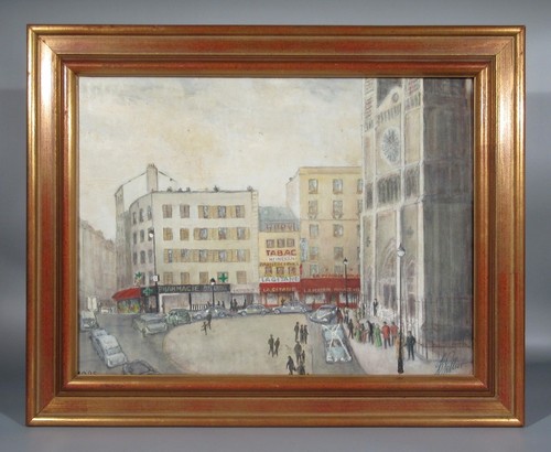 Tableau huile sur - sur, paris