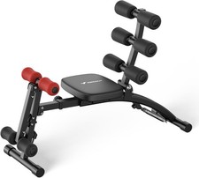 Macchina per Addominali Panca per Sit-Up Regolabile Attrezzo Addominali Mx 136Kg