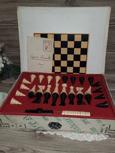 Vintage gioco scacchi dama - vintage,