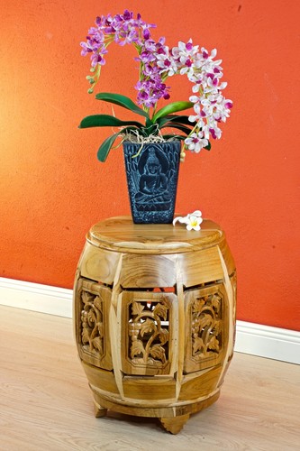 Tavolino fiori legno - tavolino, in
