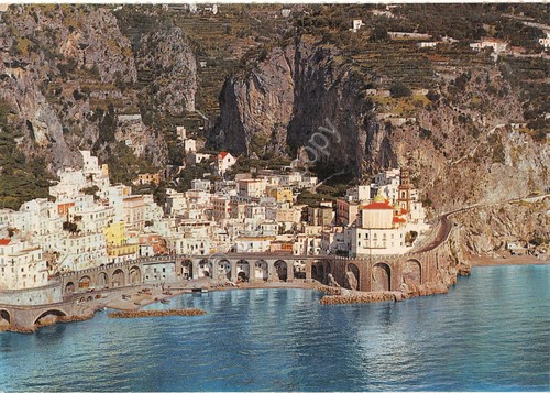 Cartolina atrani panorama - cartolina,