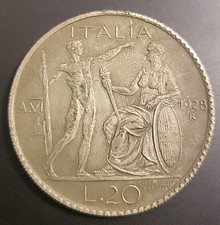 20 Lire 1928 Littore Vittorio