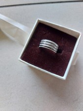 Anello A Fascia Con Diamanti Oro Bianco