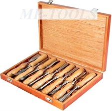 SGORBIE PROFESSIONALI INTAGLIO SCALPELLI UTENSILI PER LEGNO SET 12pz
