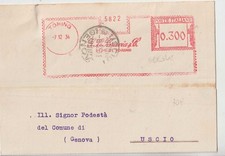 ITALIA 1934 AFFRANCATURA ROSSA