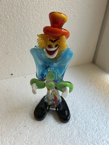 Statuina clown 60s - statuina, vetro