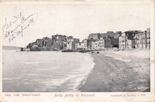 29-48 CARTOLINA SULLA PORTA POZZUOLI DINTORNI NAPOLI SPIAGGIA BIDERI VIAGGIATA