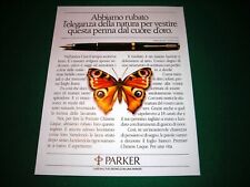 PARKER PREMIER CHINESE LAQUE 1985 pubblicità/advertising/werbung