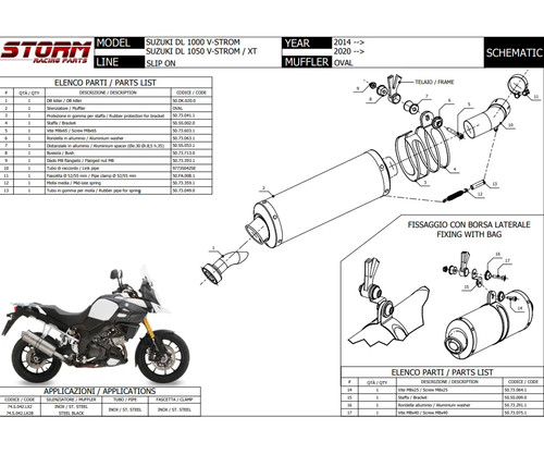 Scarico storm mivv oval - scarico,