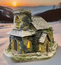 Lampione Lilliput Natale "Chiesa di Tutti i Santi" con scatola e luce come nuovo #747C