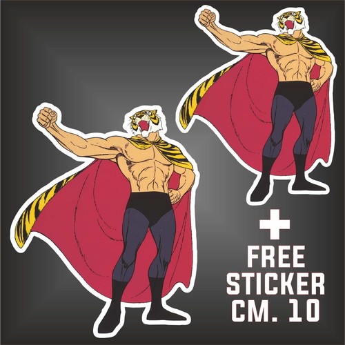 Adesivo decal uomo tigre - adesivo,