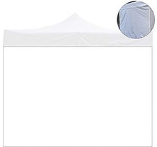 Divina Garden Telo per Gazebo 3x2 mt Telo Laterale Bianco Impermeabile
