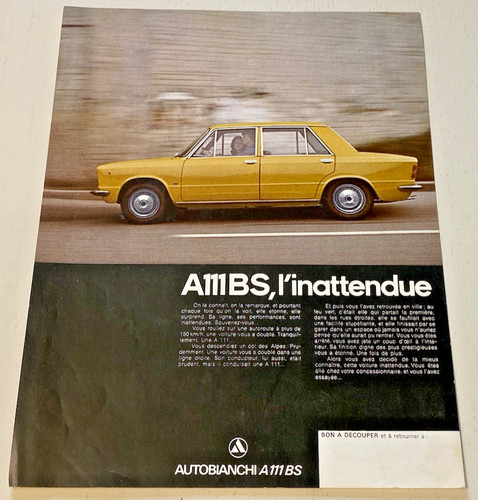 Feuillet vente autobianchi - ,