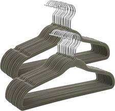 SONGMICS Grucce Appendiabiti in Velluto, 30 Pezzi, Salvaspazio e Antiscivolo