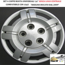 Per FIAT “Disegno Ducato 2009″ Set 4 Copricerchi Coppe Ruota 16” (SENZA LOGO)