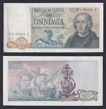 Banconota Italia 5000 lire Colombo 2° Tipo 1971 P.-102a FDS-/UNC-