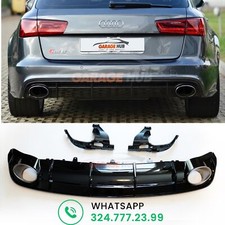 DIFFUSORE +TERMINALI RS6 LOOK