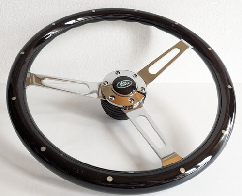 Volante legno nero - in,