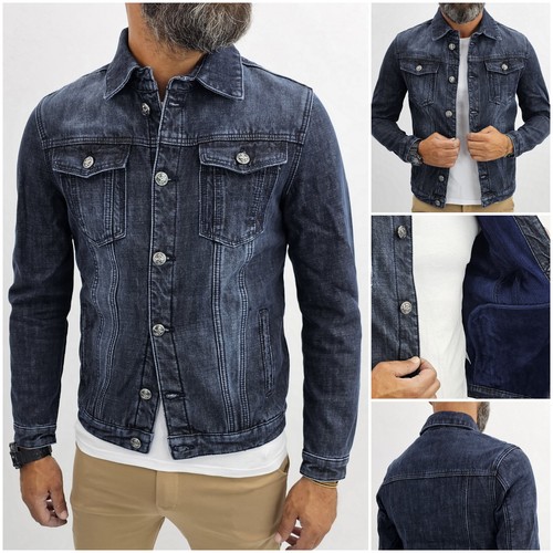 Giubbino jeans uomo blu scuro - uomo,