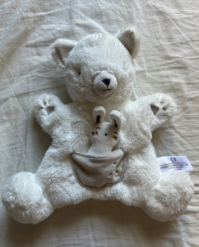 Pupazzo peluche orso bianco