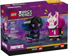 Lego Brickheadz - Fortnite - Drift & Raven - 40884 - 280 pezzi dai 10 anni in su
