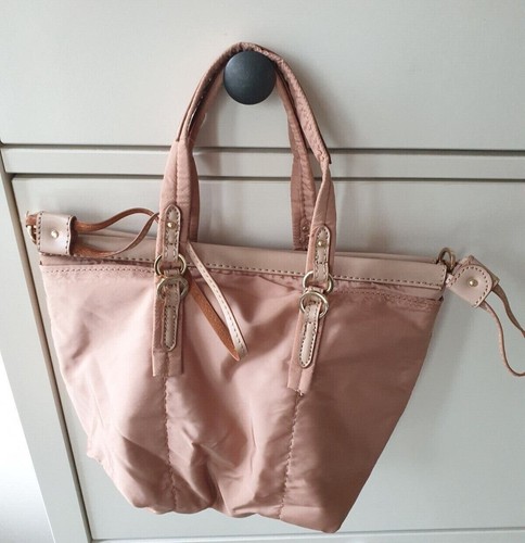 Zara blush nylon mini tote - blush,
