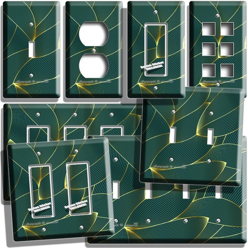 Foglia verde art deco - verde,