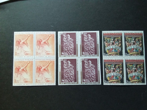 Francia 1973 arte bloque - francia, arte,