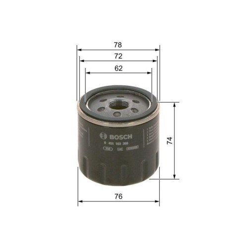 Filtro olio bosch 0451103300 - olio,