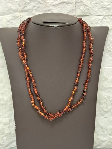 Lunga collana vintage - lunga, ambra