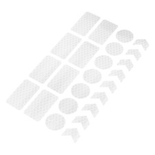 24pcs White Reflective Labels