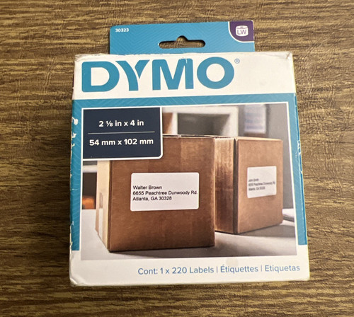 Dymo labels 4 in - dymo, 1/8