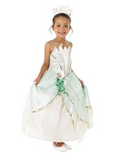 Rubies Costume Vestito Da Principessa Tiana Disney Per Bambine Carnevale 883858