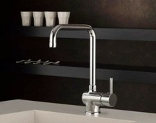 miscelatore cucina paini canna quadra monocomando cromato completo di flessibili