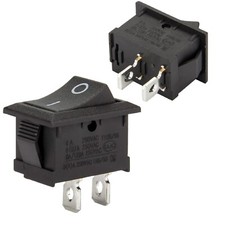 5 Pz. INTERRUTTORE a bilanciere ON-OFF 6A 220V foro 19x13mm SPST 12V 24V 10A 0-1