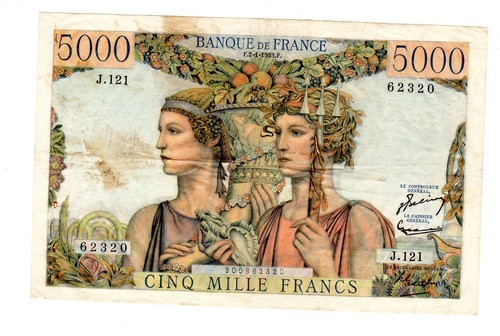 Francia biglietto 5000 - francia,