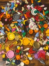 10x Minifigure Lego Casuali Piatti Cibo Utensili Cucina Accessori Ottime Condizioni