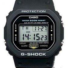 Casio G-Shock DW-5200C-1 M240 Hockey su Ghiaccio Ufficiale Restaurato Usato Dal Giappone