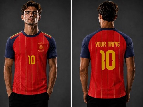 Maglia calcio tifoso spagna - maglia,