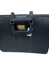 COACH business bag briefcase leather Black 5420 Used Item From Japan F/S Coach