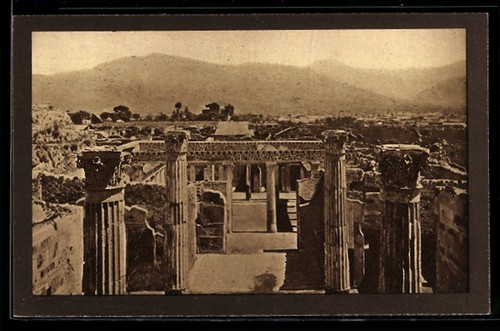 Cartolina pompei casa - cartolina,