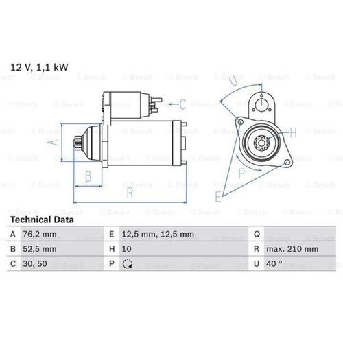 Motorino avviamento bosch - di,