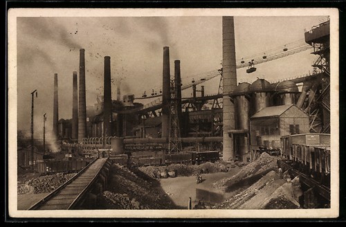 Cartolina essen ruhr operaio - cartolina, essen/ruhr,