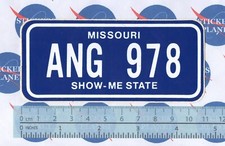 ADESIVO STICKER VINTAGE AUFKLEBER AUTOCOLLANT AUTO TUNING MISSOURI TARGA U.S.A.